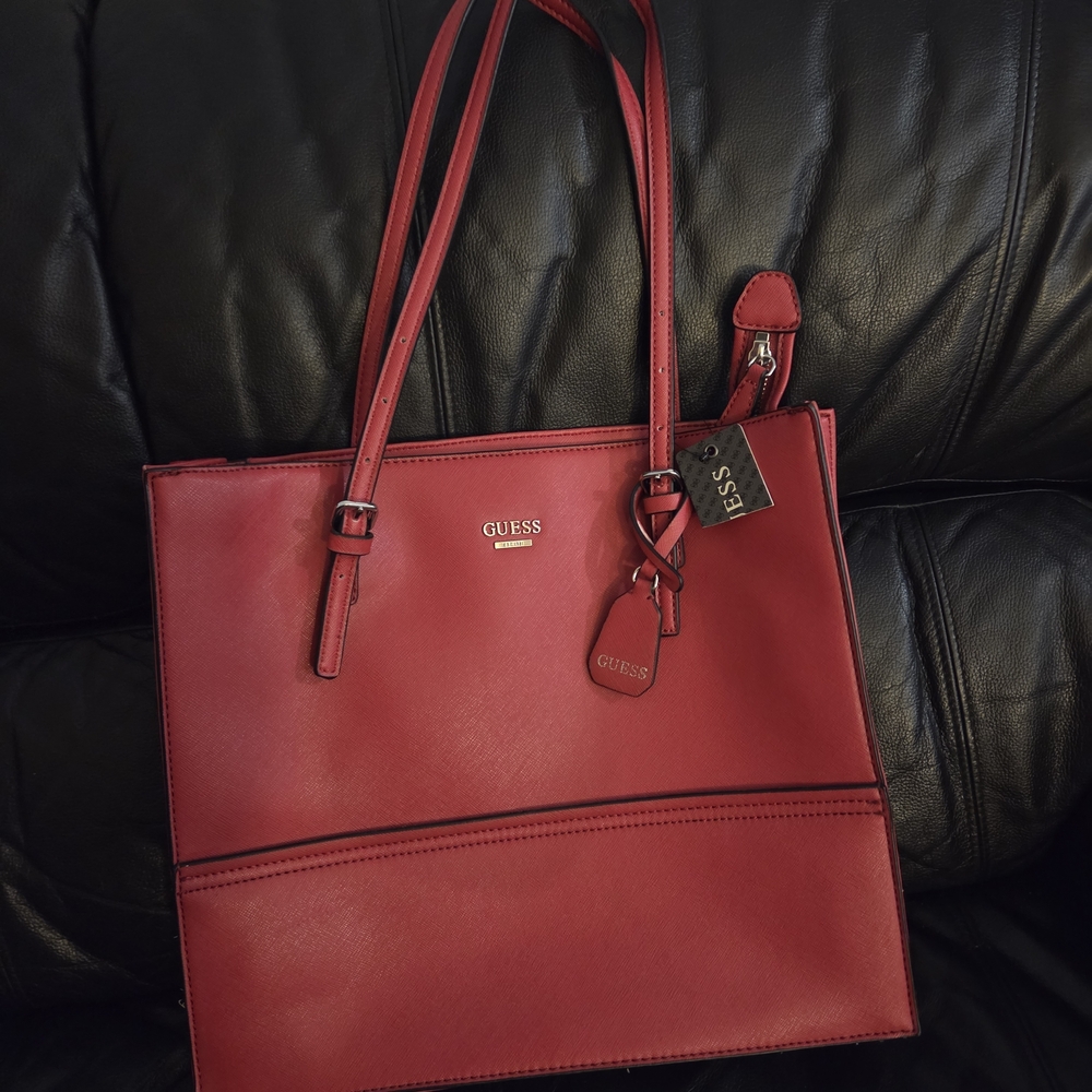 Guess Cherry Red Tote Bag